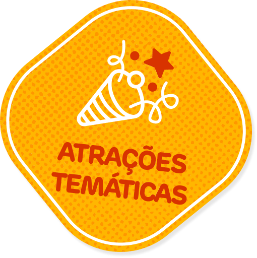 Atrações temáticas.