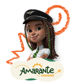 Mari Amarante vestida de piloto de avião.
